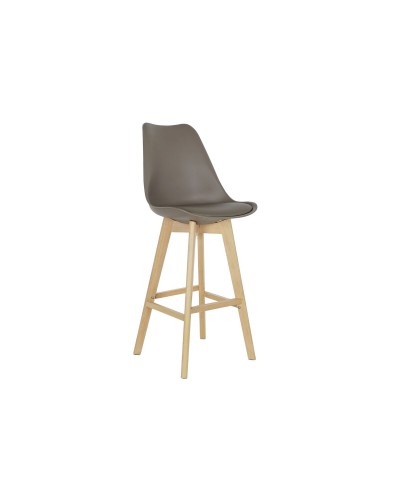 Tabouret Gris Hêtre DKD Home Decor pour Cuisine ou Bar (48,5 x 55 x 109 cm)
