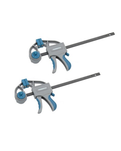 Yhden käden puristin Ferrestock 215 mm Teräs Muovinen (2 pcs)