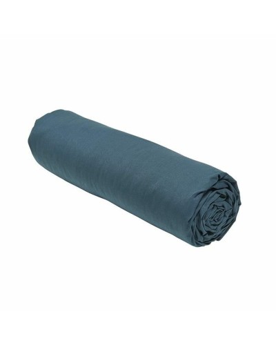 Drap-housse TODAY Essential, Bleu 180x200 cm, Confort pour un Sommeil Paisible
