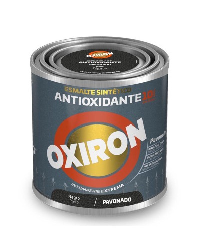 Syntetisk emaljfärg Oxiron Titan 5809046 Svart Antioxiderande 250 ml Blånering
