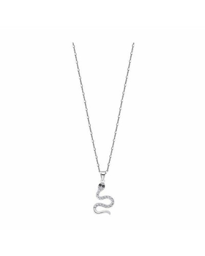 Lotus Style Women's Necklace LP1972-1/1 Silver Steel Pendant Crystals

