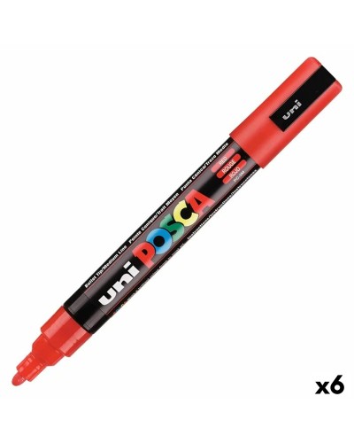 Huopakynä POSCA PC-5M Punainen (6 osaa)