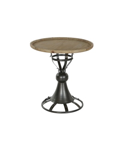 Bijzettafel DKD Home Decor Spar Zwart Metaal 60 x 60 x 63,5 cm