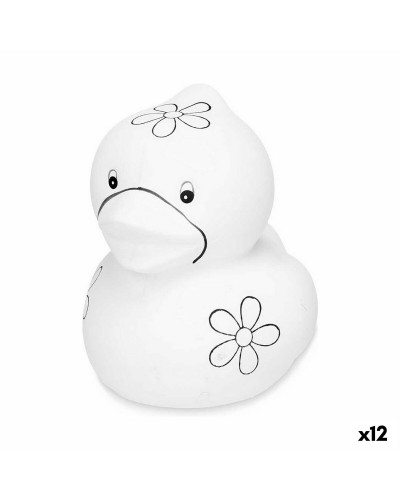 Tirelire Canard en Céramique (12) - À Peindre et Personnaliser - 9,2x12x10,2cm
