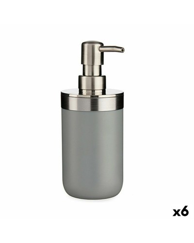 Seifenspender Kunststoff Grau 350ml, 6er Pack

