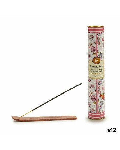 Wierook Roze bloemen Met steun (12 Stuks)