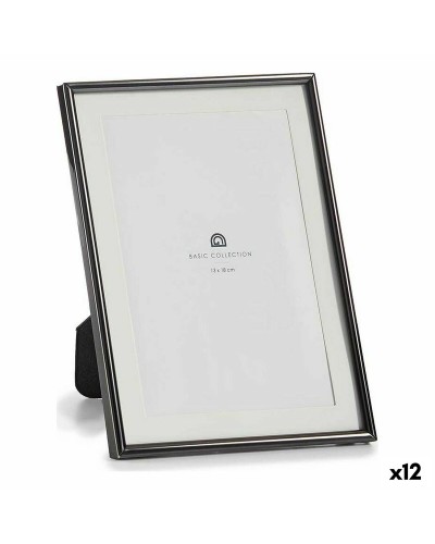 Elegante Fotorahmen aus schwarzem Kristall und Stahl (12er-Set)
