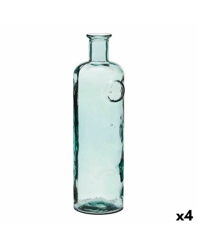 Fles Stamp Decoratie 14 x 44 x 13 cm Transparant (4 Stuks)