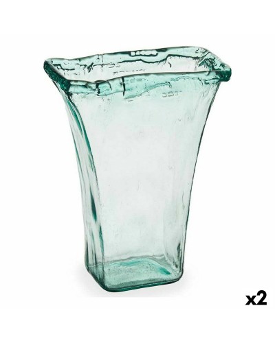 Vas 27 x 34,5 x 14 cm Glas Transparent (2 antal)