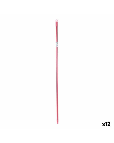 Sopborstskaft 2,3 x 130 x 2,3 cm Rosa Metall (12 antal)
