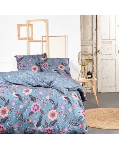 Bettwäsche-Set SUNSHINE TODAY | Blumendruck | Doppelbett (240 x 220 cm)
