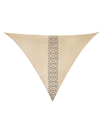 Voile d'ombrage Maori 3x3m, Protection UV, Tissu en Polyéthylène, Imperméable et Respirant.
