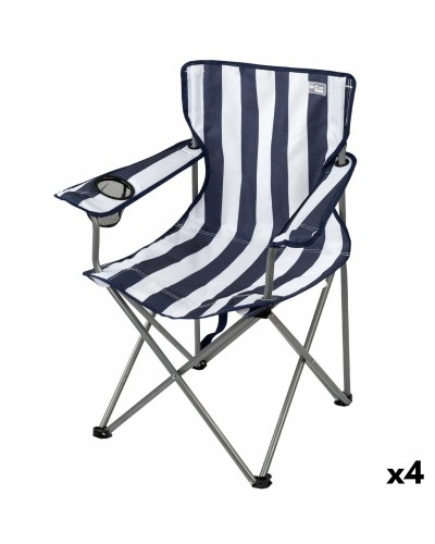 Chaise Pliante Aktive Marin - Lot de 4 pour Usage Extérieur - 45 x 82 x 47 cm
