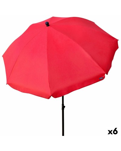 Aktive Sonnenschirm Rot 240 x 230 x 240 cm, Robust und Geräumig (6 Stück)
