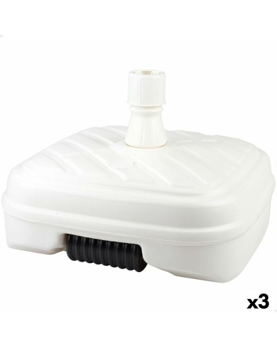 Kit de 3 Bases para Sombrillas Aktive, Blanco, 56 x 40 x 56 cm, de Plástico.
