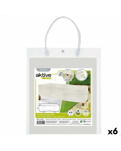 Telo Protettivo Aktive per Tavoli, Polietilene 240x60x130 cm (6 Unità)