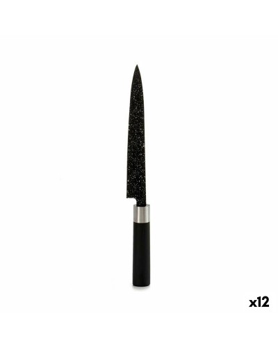 Coltello da Cucina Acciaio Inox Argentato Nero - 3,5 x 33,3 x 2,2 cm (12)