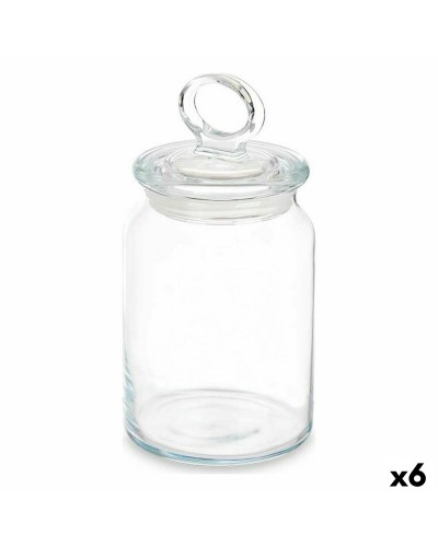 Glas- und Silikonbehälter Küche 860 ml | Transparent | 6 Stück
