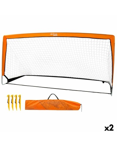 Aktive Rete Calcio 200x100x100 cm - Set 2 Pezzi - Ricambio Porta Calcio
