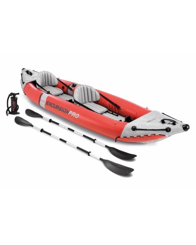 Intex Excursion Pro: Canoa Inflable 384cm - Kayak Deportivo & Pesca
