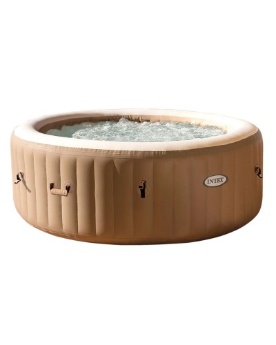 Intex PureSpa Bubble Massage - Aufblasbarer Whirlpool Braun 196cm 795L
