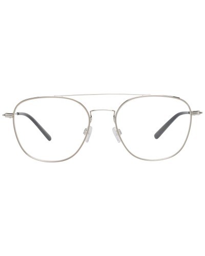 Bally BY5005-D Gafas de Hombre Rectangulares Negro/Plata - Talla 53
