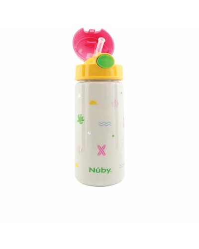 Nûby Taza Surf Bicchiere Apprendimento 540ml - Rosa, Antigoccia
