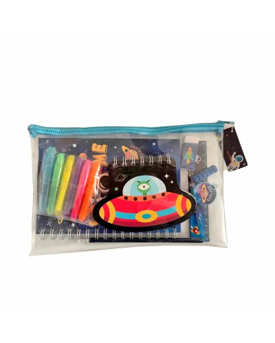 Trousse Scolaire Inca Vaisseau Spatial avec 13 Accessoires
