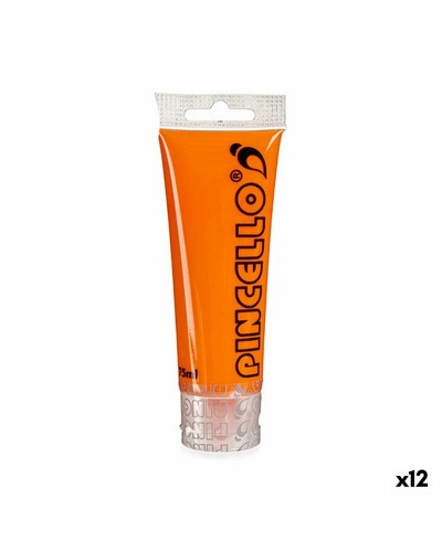 Vernice Acrilica Estremamente Pigmentata - Arancio - 75 ml (Confezione da 12)