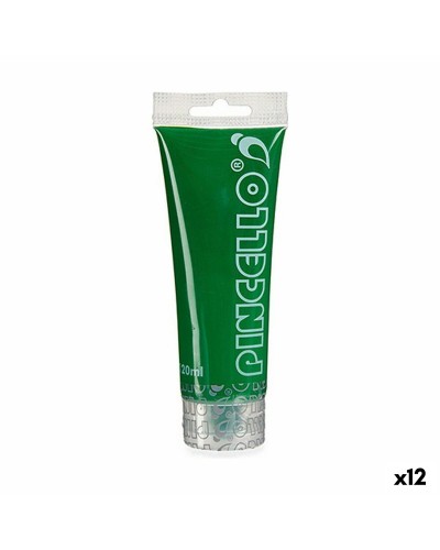 Peinture Acrylique Vert Foncé 120 ml (12 Unités) - Peinture de Qualité pour Artistes et Amateurs
