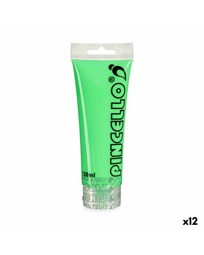 Neon Green Acrylic Paint 120ml - 12 Pack
