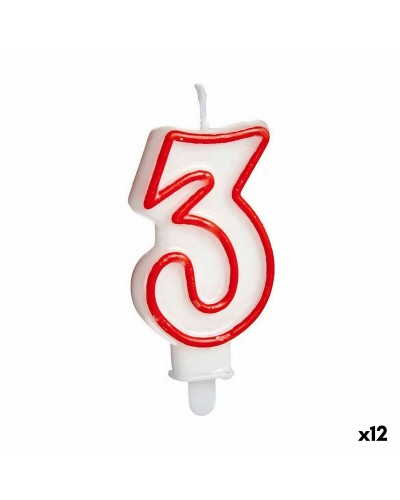Ljus Födelsedag Siffror 3 (12 antal)