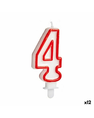Ljus Födelsedag Siffror 4 (12 antal)