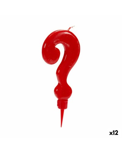 Red Birthday Candles - Set of 12 - Cake Party Decorations
