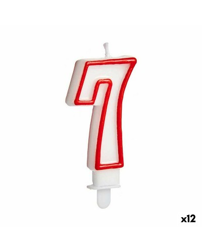 Ljus Födelsedag Siffror 7 (12 antal)