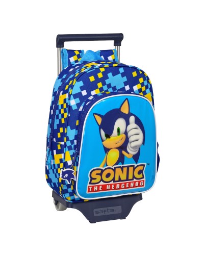 Reppu pyörillä Sonic Speed 26 x 34 x 11 cm Sininen