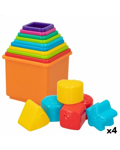 PlayGo Blocchi Impilabili 16 Pezzi - Cubi Colorati per Bambini
