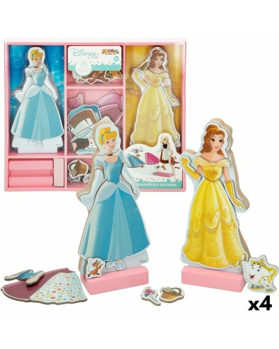 Personajes de Princesas Disney - Set de 4 Figuras 45 Piezas - 9x20.5x1.2cm
