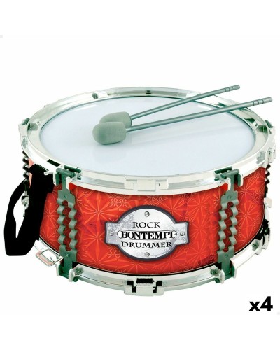 Bontempi Tambour Jouet pour Enfants - 30,5cm, Set de 4 Unités
