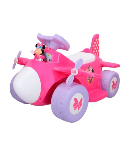 Minnie Maus Elektroflugzeug Kinder 6V - Aufsitzspielzeug mit Batterie
