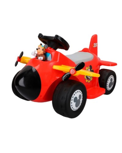 Electric Mickey Mouse Plane for Kids 6V - Ride-On Toy
