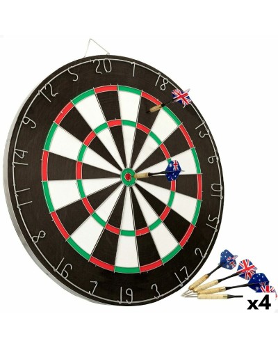 Aktive - Cible Fléchettes 45x45cm - Set 4 Pièces - Entraînement et Amusement
