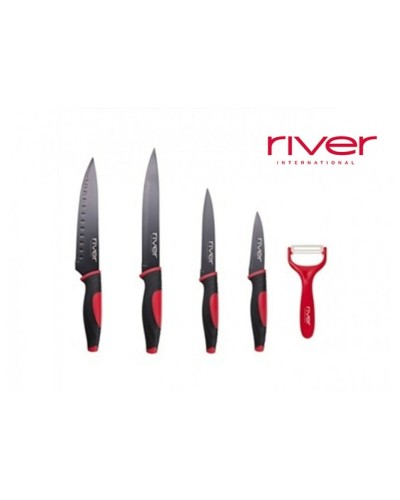 Couteaux de Chef Professionnels River CUC-0501-AN | Acier Inoxydable | Excellente Prise en Main
