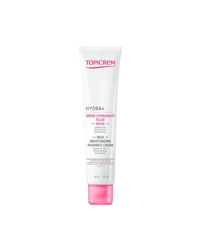 Topicrem Hydra+ Crema Iluminadora 40ml - Hidratación Profunda Facial
