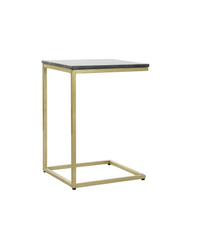 Table Console DKD Home Decor Noir et Doré avec Plateau en Marbre, 40x46x65 cm
