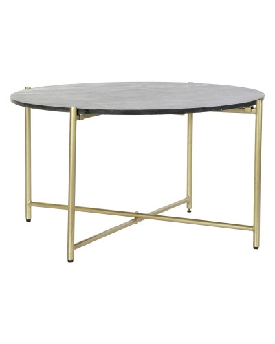 Mesa de Centro DKD Home Decor: Elegante Mármol y Hierro, 81 x 81 x 44 cm
