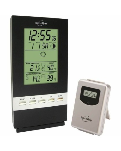 Inovalley SM300 Wetterstation mit Vorhersage und Außensensor
