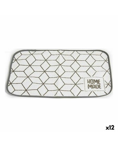 Sous-plats en Résine Gris Blanc 33 x 48 cm - Protégez votre Table (12 Unités)
