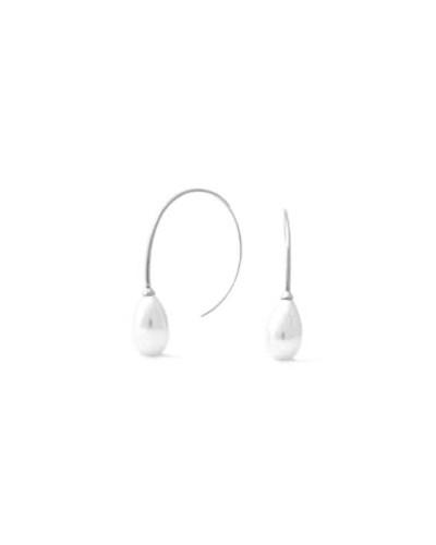 Boucles d'oreilles Femme Majorica Perle Blanche Classique - Élégantes et Raffinées
