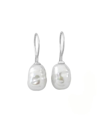 Majorica Boucles d'Oreilles Femme Perle Classique, Argent 925, Élégantes
